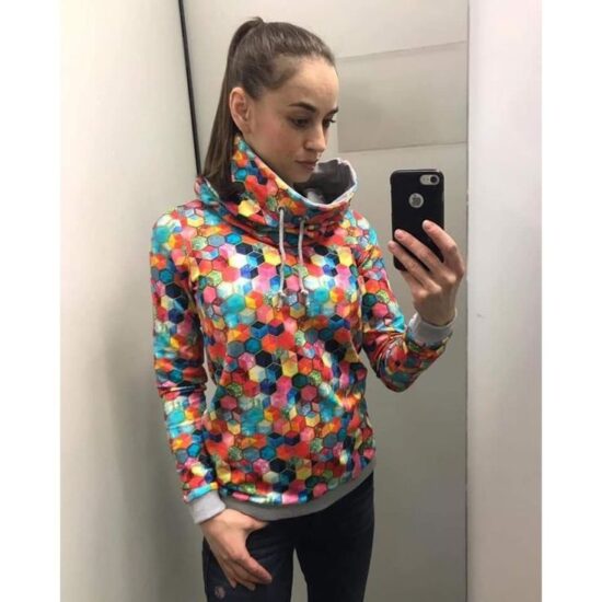 bluza z kominem wykrój-za darmo-2