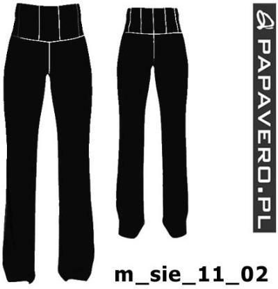 darmowy wykrój na spodnie damskie-za darmo-2